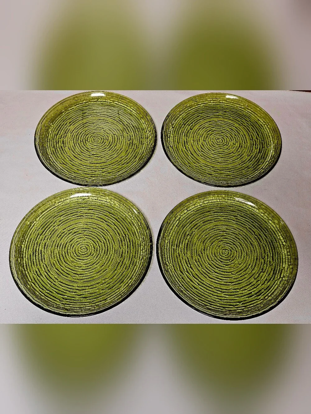 Vintage Set Of 4 Anchor Hocking Soreno 10